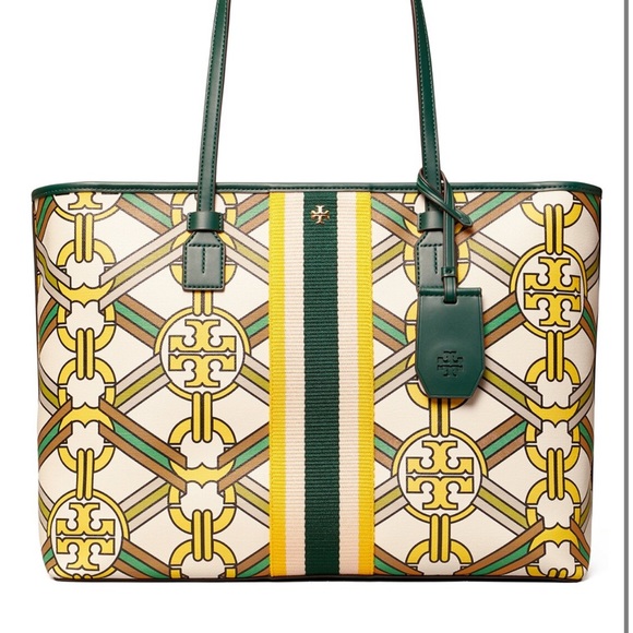 💝NeW! Tory Burch Gemini Link Large Logo Tote - Picture 12 of 12